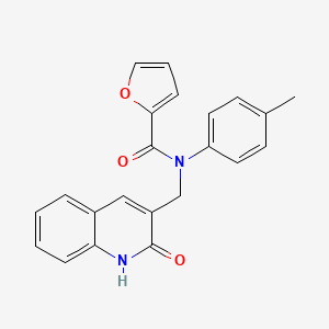 N-((2-hydroxyquinolin-3-yl)methyl)-N-(p-tolyl)furan-2-carboxamide