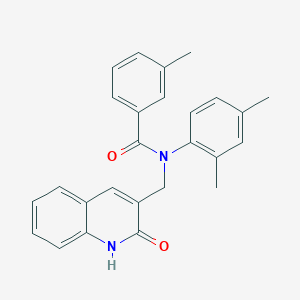 N-(2,4-dimethylphenyl)-N-((2-hydroxyquinolin-3-yl)methyl)-3-methylbenzamide