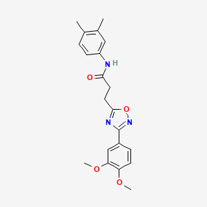 3-[3-(3,4-dimethoxyphenyl)-1,2,4-oxadiazol-5-yl]-N-(3,4-dimethylphenyl)propanamide