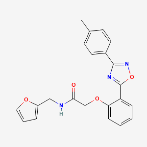 N-[(Furan-2-YL)methyl]-2-{2-[3-(4-methylphenyl)-1,2,4-oxadiazol-5-YL]phenoxy}acetamide