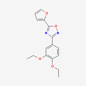 3-(3,4-diethoxyphenyl)-5-(furan-2-yl)-1,2,4-oxadiazole