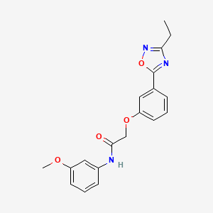 molecular formula C19H19N3O4 B7698760 2-(3-(3-ethyl-1,2,4-oxadiazol-5-yl)phenoxy)-N-(3-methoxyphenyl)acetamide 