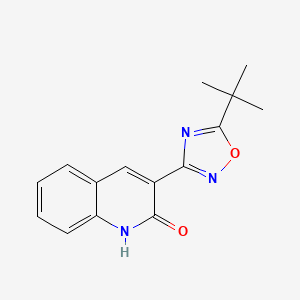 3-(5-(tert-butyl)-1,2,4-oxadiazol-3-yl)quinolin-2-ol