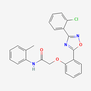 2-(2-(3-(2-chlorophenyl)-1,2,4-oxadiazol-5-yl)phenoxy)-N-(o-tolyl)acetamide