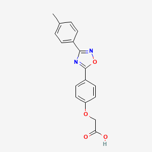 2-(4-(3-(p-tolyl)-1,2,4-oxadiazol-5-yl)phenoxy)acetic acid