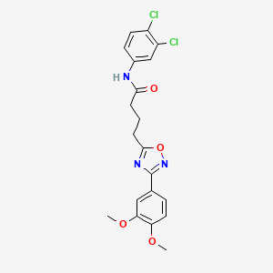 N-(3,4-dichlorophenyl)-4-[3-(3,4-dimethoxyphenyl)-1,2,4-oxadiazol-5-yl]butanamide