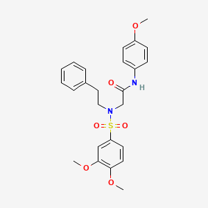 2-(3,4-dimethoxy-N-phenethylphenylsulfonamido)-N-(4-methoxyphenyl)acetamide