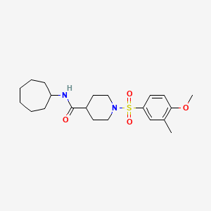 N-(butan-2-yl)-1-(4-methoxy-3-methylbenzenesulfonyl)piperidine-4-carboxamide