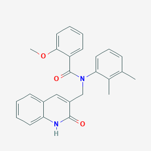 molecular formula C26H24N2O3 B7698884 N-(2,3-dimethylphenyl)-N-((2-hydroxyquinolin-3-yl)methyl)-2-methoxybenzamide 