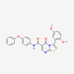 3-(2,5-dimethoxyphenyl)-N-(2-ethoxyphenyl)-5-oxo-5H-[1,3]thiazolo[3,2-a]pyrimidine-6-carboxamide