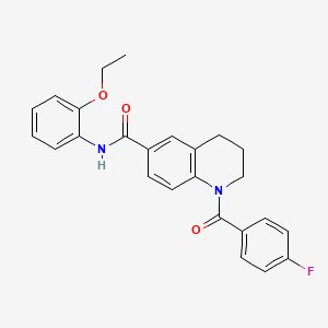 2-[2-chloro-4-(1,2,3,4-tetrahydroisoquinoline-2-sulfonyl)phenoxy]-N-phenylacetamide