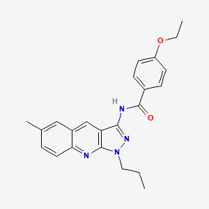 4-ethoxy-N-(6-methyl-1-propyl-1H-pyrazolo[3,4-b]quinolin-3-yl)benzamide