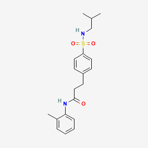 3-(4-(N-isobutylsulfamoyl)phenyl)-N-(o-tolyl)propanamide