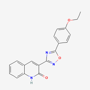 molecular formula C19H15N3O3 B7698998 3-(5-(4-ethoxyphenyl)-1,2,4-oxadiazol-3-yl)quinolin-2-ol 