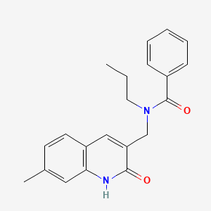 N-((2-hydroxy-7-methylquinolin-3-yl)methyl)-N-propylbenzamide