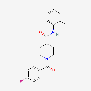 1-(4-fluorobenzoyl)-N-(o-tolyl)piperidine-4-carboxamide