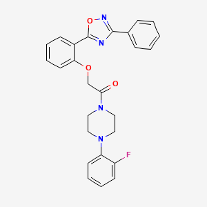 1-(4-(2-fluorophenyl)piperazin-1-yl)-2-(2-(3-phenyl-1,2,4-oxadiazol-5-yl)phenoxy)ethanone