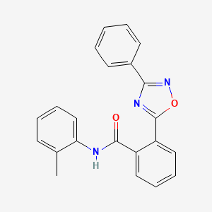 2-(3-phenyl-1,2,4-oxadiazol-5-yl)-N-(o-tolyl)benzamide