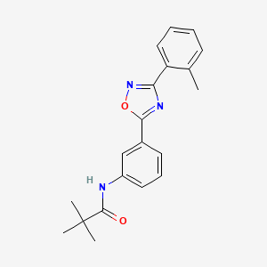 2,2-dimethyl-N-{3-[3-(2-methylphenyl)-1,2,4-oxadiazol-5-yl]phenyl}propanamide