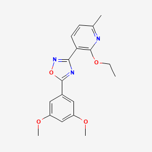 3-[5-(3,5-Dimethoxyphenyl)-1,2,4-oxadiazol-3-yl]-2-ethoxy-6-methylpyridine