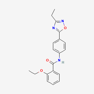 2-ethoxy-N-(4-(3-ethyl-1,2,4-oxadiazol-5-yl)phenyl)benzamide