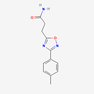 3-[3-(4-Methylphenyl)-1,2,4-oxadiazol-5-yl]propanamide