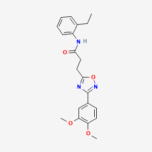 3-[3-(3,4-dimethoxyphenyl)-1,2,4-oxadiazol-5-yl]-N-(2-ethylphenyl)propanamide