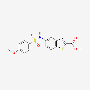 Methyl 5-[(4-methoxyphenyl)sulfonylamino]-1-benzothiophene-2-carboxylate