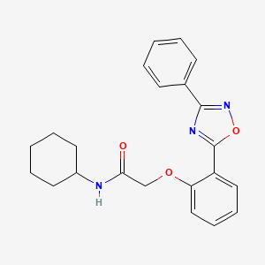 N-cyclohexyl-2-[2-(3-phenyl-1,2,4-oxadiazol-5-yl)phenoxy]acetamide