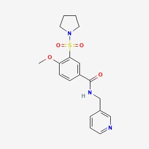 2,4-dichloro-N-{5-[(4-fluorophenyl)sulfamoyl]-2-methoxyphenyl}benzamide