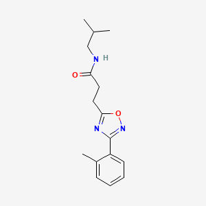 N-isobutyl-3-(3-(o-tolyl)-1,2,4-oxadiazol-5-yl)propanamide