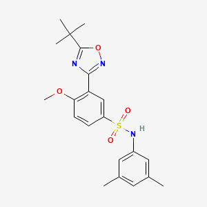 3-(5-(tert-butyl)-1,2,4-oxadiazol-3-yl)-N-(3,5-dimethylphenyl)-4-methoxybenzenesulfonamide