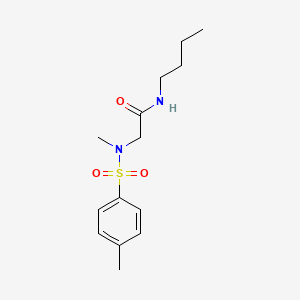 molecular formula C14H22N2O3S B7699553 N-[2-(4-ethylpiperazin-1-yl)-2-oxoethyl]-N,4-dimethylbenzene-1-sulfonamide 