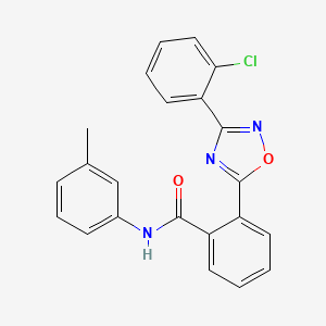 2-(3-(2-chlorophenyl)-1,2,4-oxadiazol-5-yl)-N-(m-tolyl)benzamide