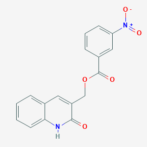 (2-oxo-1H-quinolin-3-yl)methyl 3-nitrobenzoate