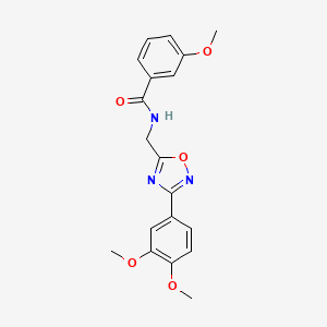 molecular formula C19H19N3O5 B7699627 N-[[3-(3,4-dimethoxyphenyl)-1,2,4-oxadiazol-5-yl]methyl]-3-methoxybenzamide 