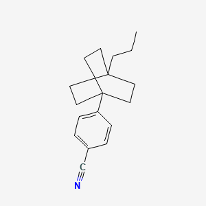 molecular formula C18H23N B7699657 4-(4-Propylbicyclo[2.2.2]octan-1-yl)benzonitrile CAS No. 74471-09-3