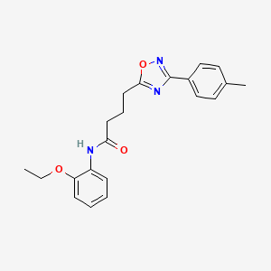 N-(2-ethoxyphenyl)-4-(3-(p-tolyl)-1,2,4-oxadiazol-5-yl)butanamide