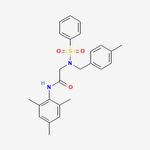 molecular formula C25H28N2O3S B7699704 1-(4-fluorobenzenesulfonyl)-N-(1-methoxypropan-2-yl)piperidine-4-carboxamide 