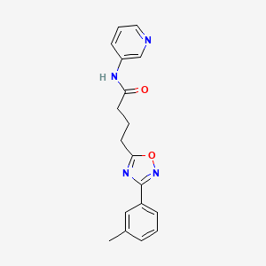 4-[3-(3-methylphenyl)-1,2,4-oxadiazol-5-yl]-N-(pyridin-3-yl)butanamide