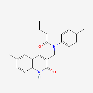 N-((2-hydroxy-6-methylquinolin-3-yl)methyl)-N-(p-tolyl)butyramide