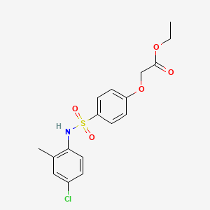 ethyl 2-{4-[(3-chloro-4-methoxyphenyl)sulfamoyl]phenoxy}acetate