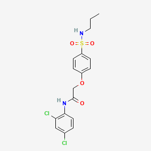 N-(2,4-dichlorophenyl)-2-(4-(N-propylsulfamoyl)phenoxy)acetamide