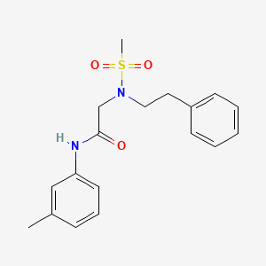 2-(N-phenethylmethylsulfonamido)-N-(m-tolyl)acetamide