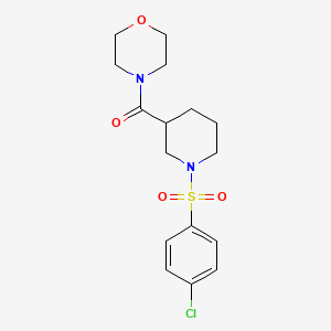 1-(4-chlorobenzenesulfonyl)-N-[(4-chlorophenyl)methyl]piperidine-3-carboxamide