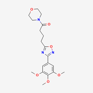 1-(Morpholin-4-yl)-4-[3-(3,4,5-trimethoxyphenyl)-1,2,4-oxadiazol-5-yl]butan-1-one