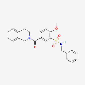 3-(benzylsulfamoyl)-N-(diphenylmethyl)-4-methoxybenzamide