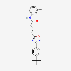 4-(3-(4-(tert-butyl)phenyl)-1,2,4-oxadiazol-5-yl)-N-(m-tolyl)butanamide