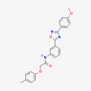 N-(3-(3-(4-methoxyphenyl)-1,2,4-oxadiazol-5-yl)phenyl)-2-(p-tolyloxy)acetamide