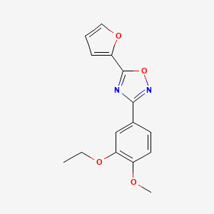 3-(3-ethoxy-4-methoxyphenyl)-5-(furan-2-yl)-1,2,4-oxadiazole